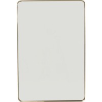 Mirror Curve Rectangular Brass 120x80cm